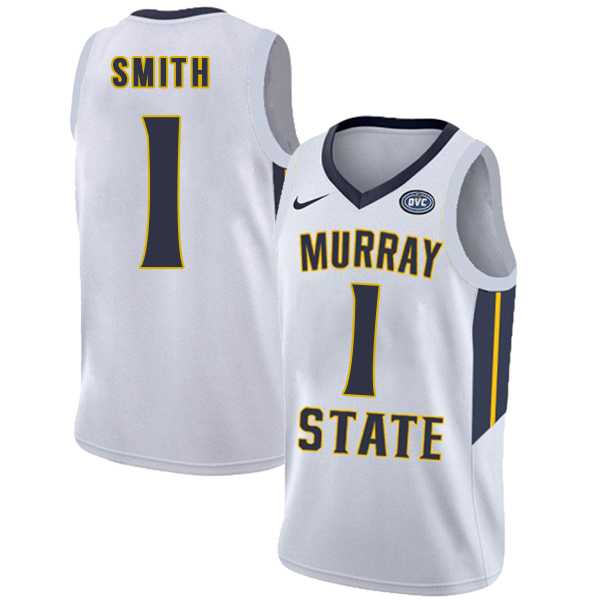 Murray State Racers 1 DaQuan Smith White College Basketball Jersey Dzhi,We sell and wholesale Murray State Racers 1 DaQuan Smith White College Basketball Jersey Dzhi on line form chian!